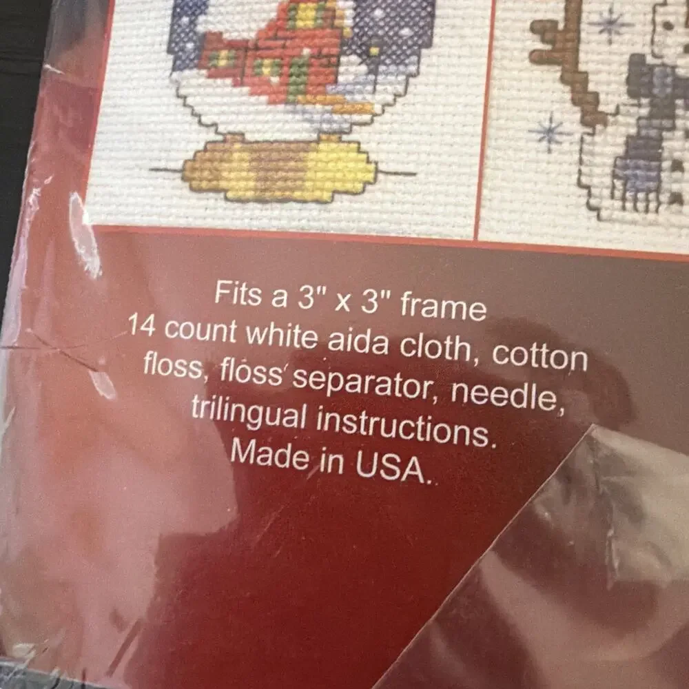 Plaid Bucilla Counted Cross Stitch Kit 30 Christmas Ornaments #86102 NEW 2008
